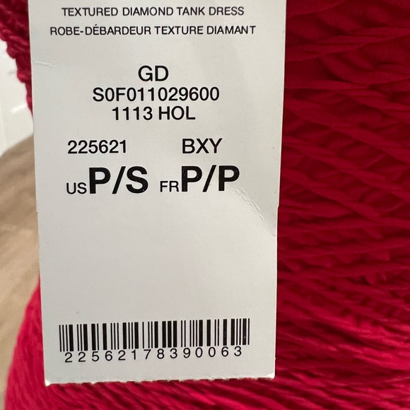 BEBE TEXTURED DIAMOND TANK DRESS Rasberry SZ Small - Picture 8 of 13